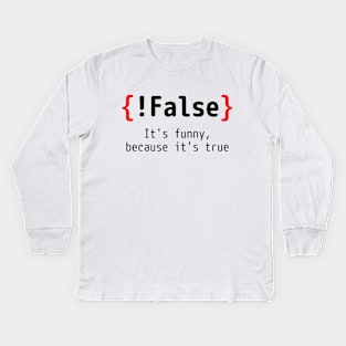 Programmer T-shirt - Coding Joke Kids Long Sleeve T-Shirt